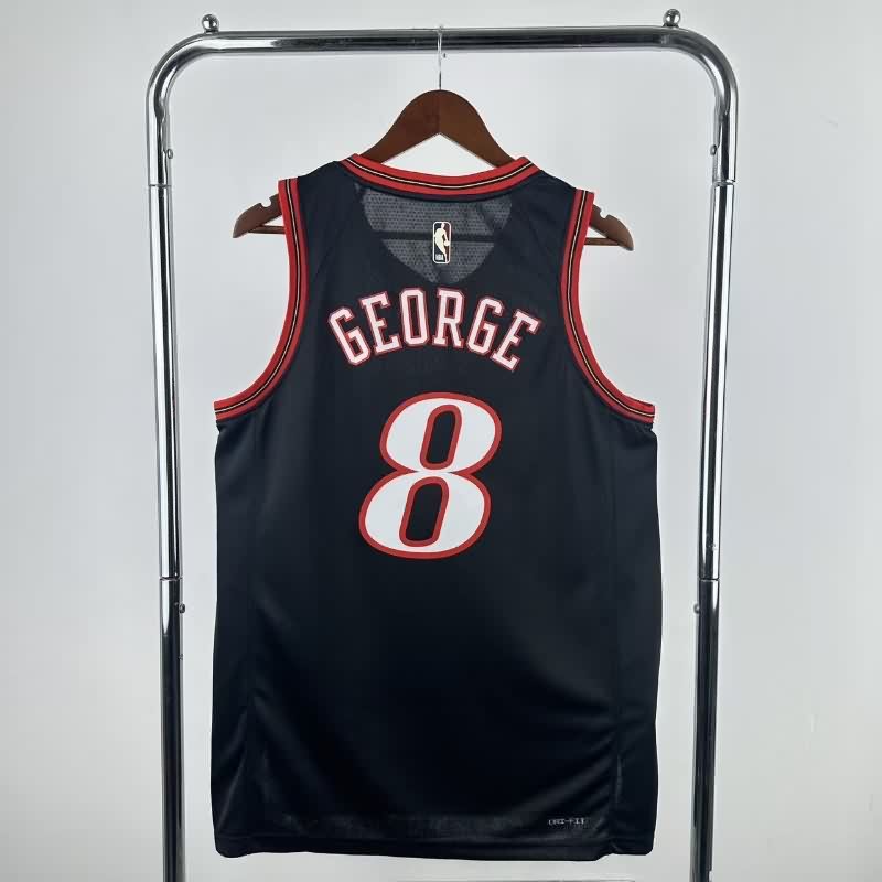 Philadelphia 76ers 25/26 Black Classics Basketball Jersey (Hot Press)