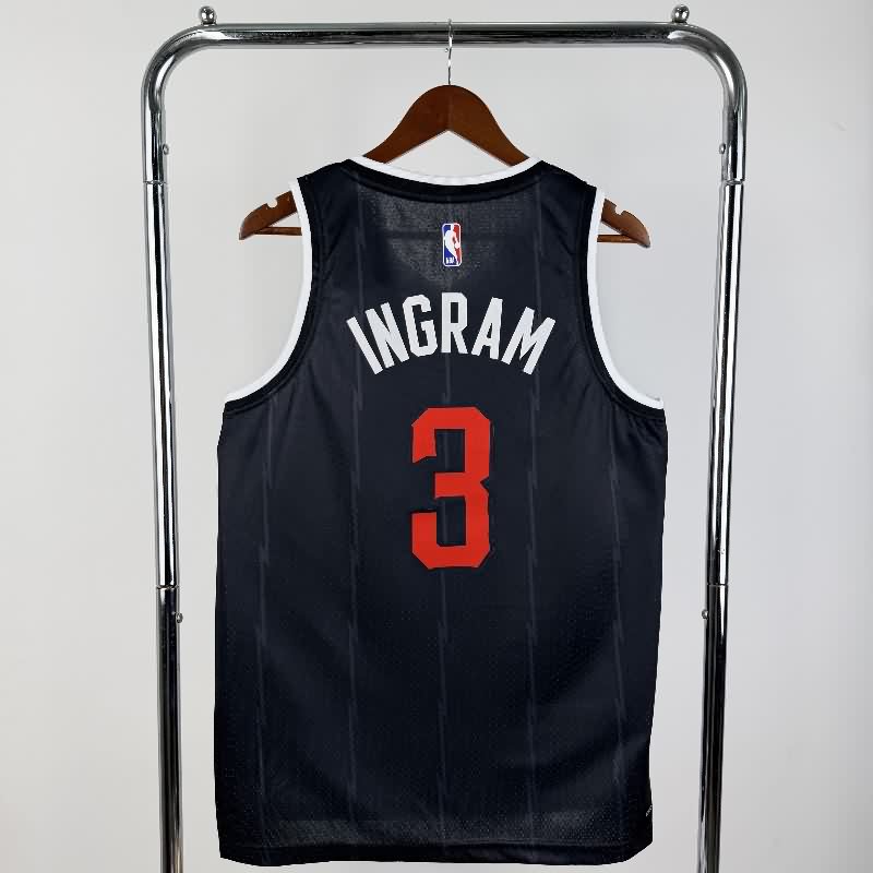 Toronto Raptors 25/26 Black City Basketball Jersey (Hot Press)