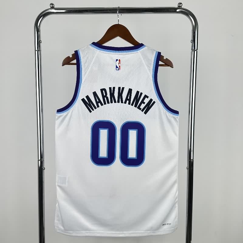 Utah Jazz 25/26 White Basketball Jersey (Hot Press)