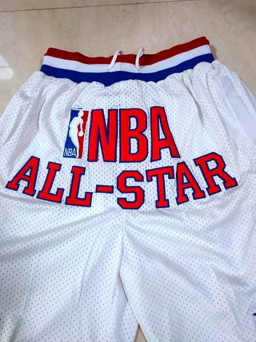 2003 ALL-STAR Just Don White NBA Shorts