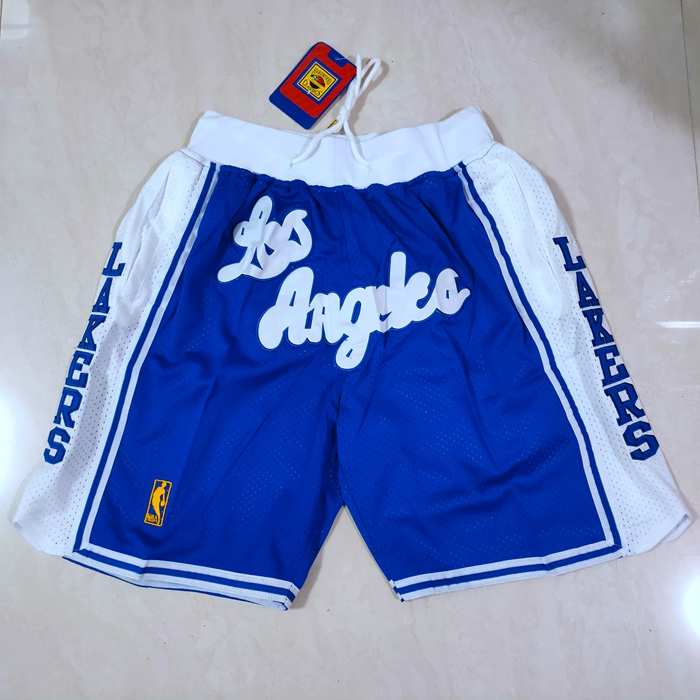Los Angeles Lakers Just Don Blue NBA Shorts