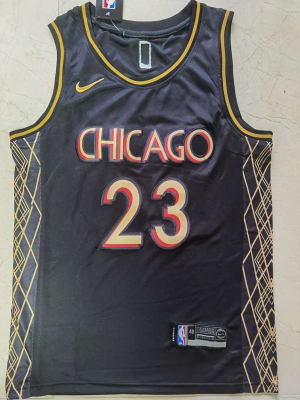 Chicago Bulls 20/21 Black #23 JORDAN City Basketball Jersey (Stitched)