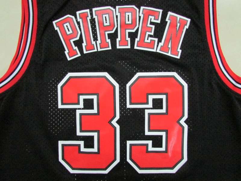 Chicago Bulls Black #33 PIPPEN Classics Basketball Jersey (Stitched)