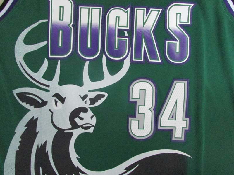 Milwaukee Bucks Green #34 ALLEN Classics Basketball Jersey (Stitched)