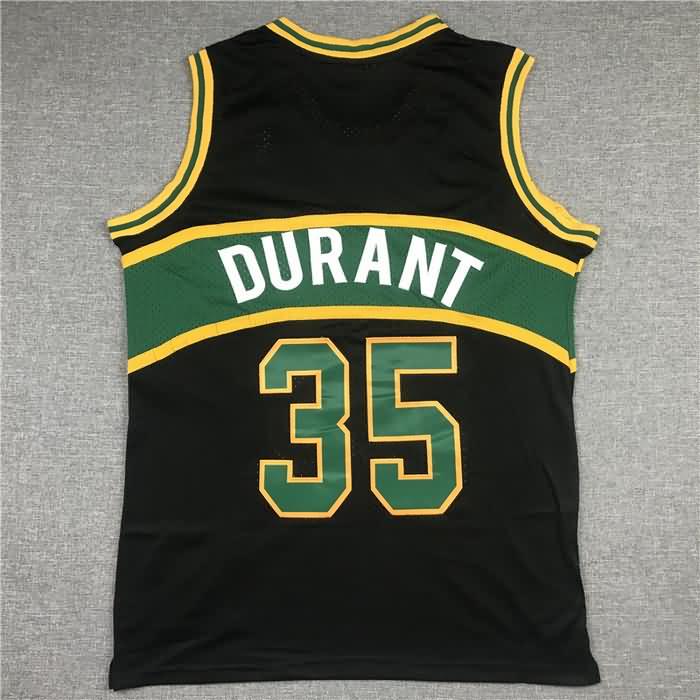 Seattle Sounders 2007/08 Black #35 DURANT Classics Basketball Jersey (Stitched)
