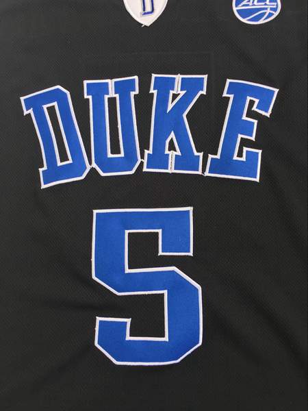 Duke Blue Devils Black #5 BARRETT NCAA Basketball Jersey