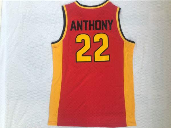 Oak Hill Red #22 ANTHONY Basketball Jersey