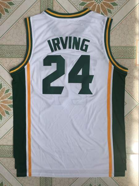 ST.Patrick White #24 IRVING Basketball Jersey