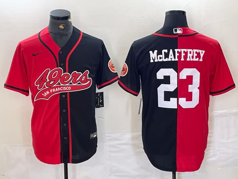 San Francisco 49ers Red Black MLB&NFL Jersey