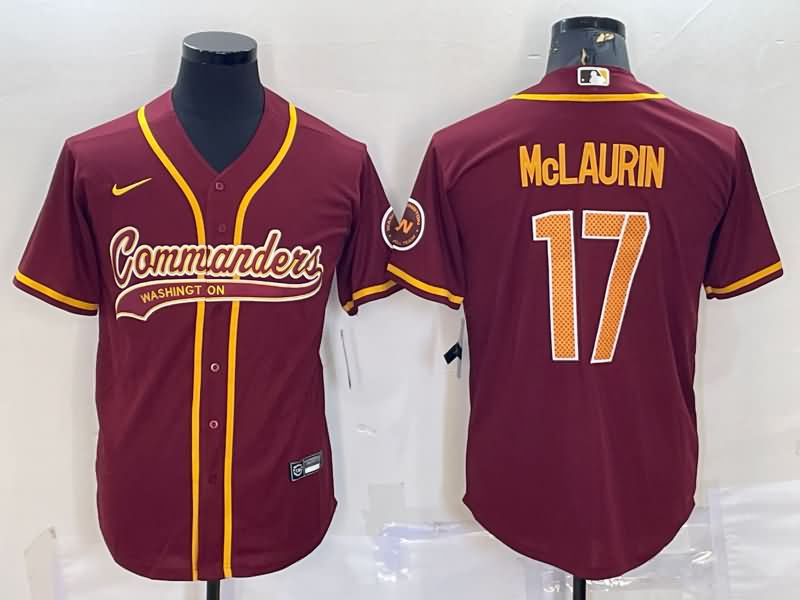 Washington Football Team Red MLB&NFL Jersey