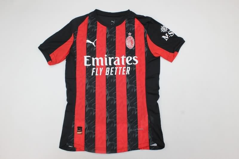 AAA Quality AC Milan 25/26 Home Soccer Jersey (Player)