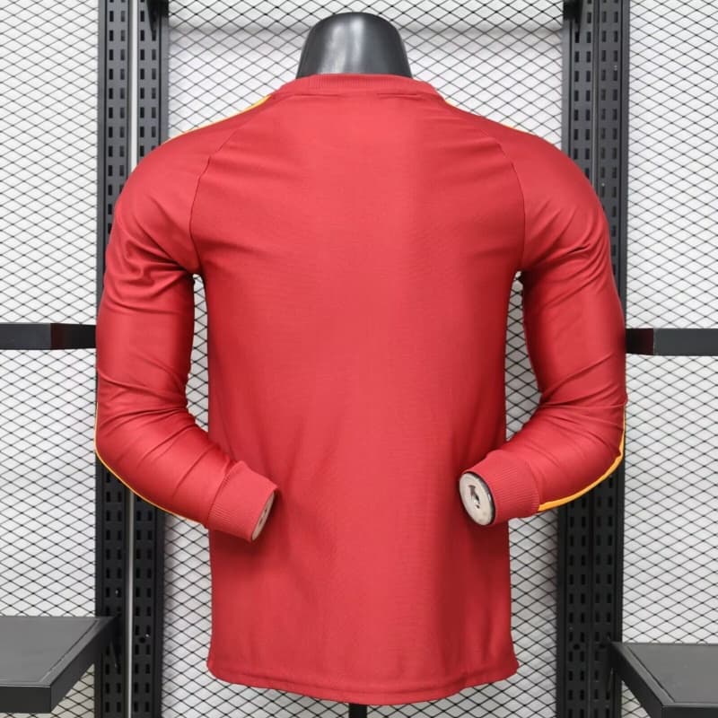 AAA Quality AS Roma 25/26 Red Long Sleeve Soccer Jersey