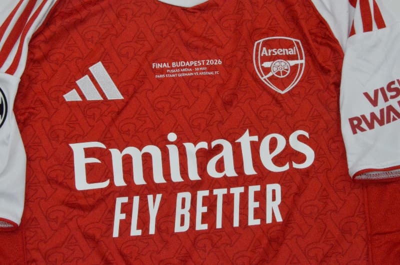 AAA Quality Arsenal 25/26 Home UCL Final Soccer Jersey