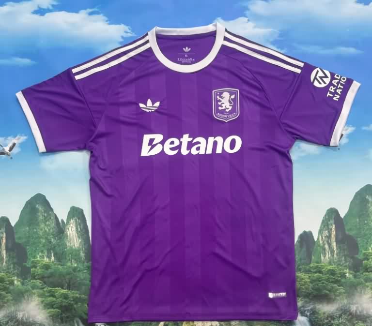 AAA Quality Aston Villa 25/26 Goalkeeper Purple Soccer Jersey