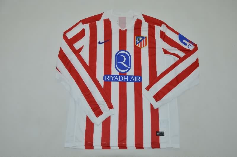 AAA Quality Atletico Madrid 25/26 Home Long Sleeve Soccer Jersey