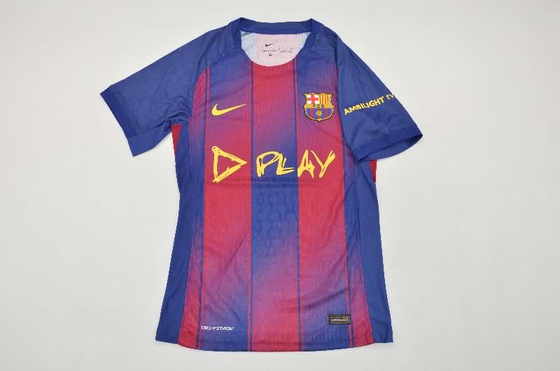 AAA Quality Barcelona 25/26 Home Soccer Jersey (Player) Sponsor