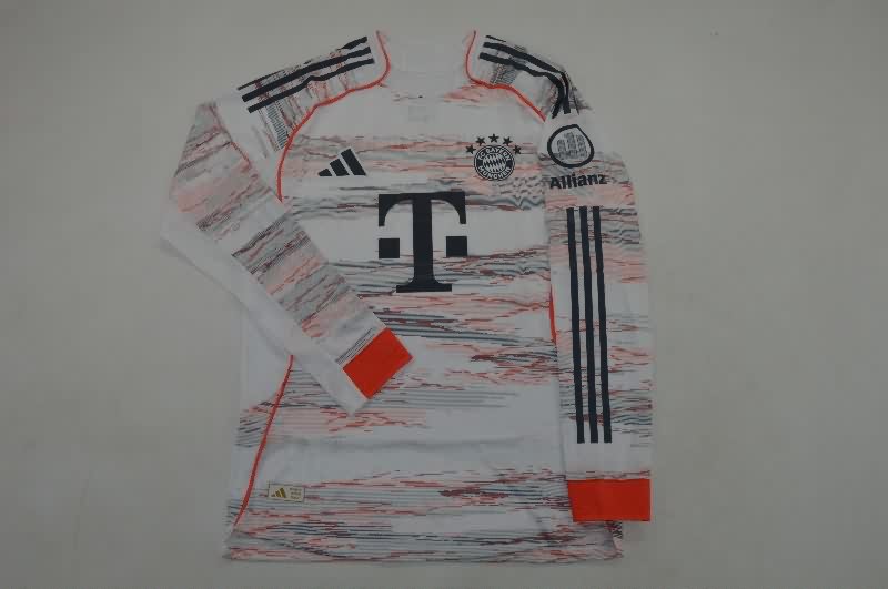 AAA Quality Bayern Munich 25/26 Away Long Sleeve Soccer Jersey (Player)