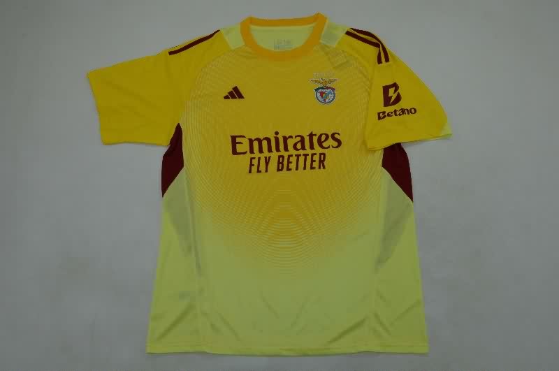 AAA Quality Benfica 25/26 Goalkeeper Yellow Soccer Jersey