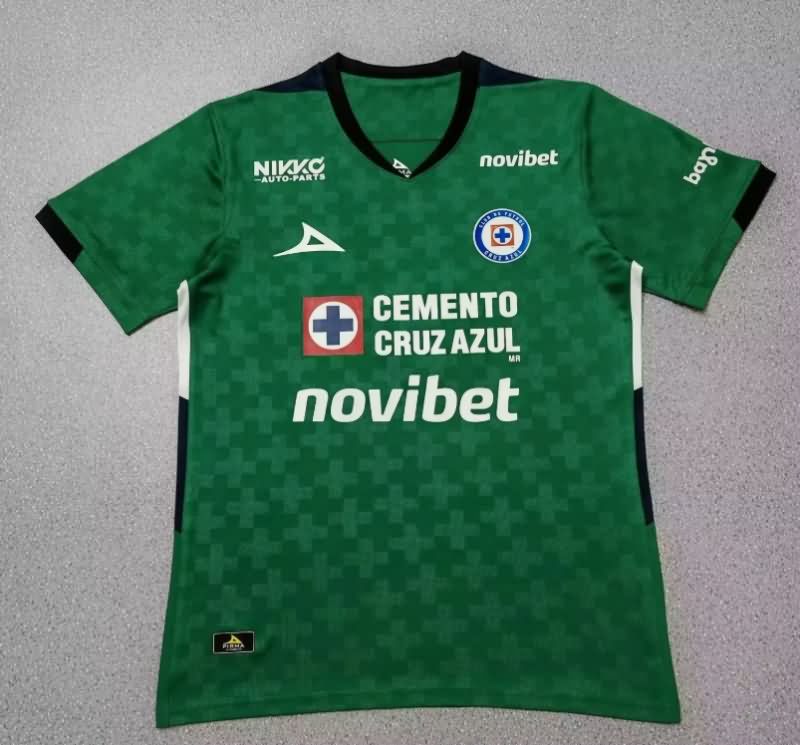 AAA Quality Cruz Azul 25/26 Goalkeeper Green Soccer Jersey