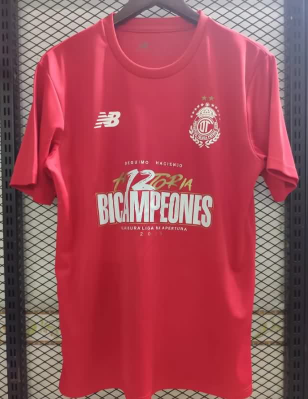 AAA Quality Deportivo Toluca 25/26 12 Champions Soccer Shirt