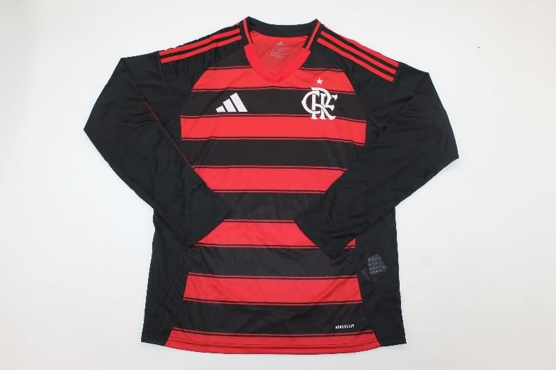 Flamengo Soccer Jersey Home Long Sleeve Replica 2025
