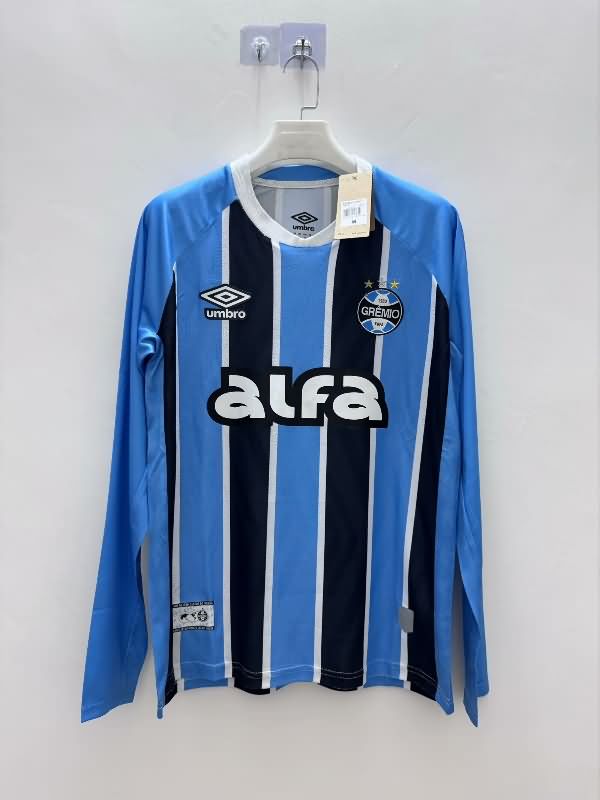 AAA Quality Gremio 2025 Home Long Sleeve Soccer Jersey