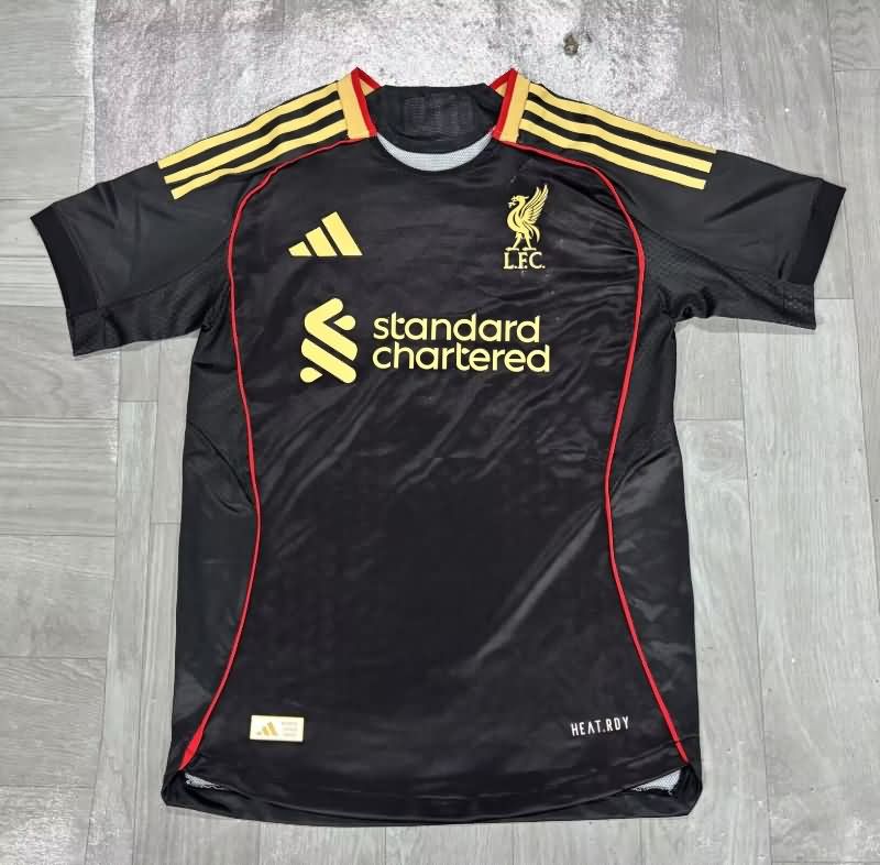 AAA Quality Liverpool 25/26 Black Soccer Jersey (Player) Leaked