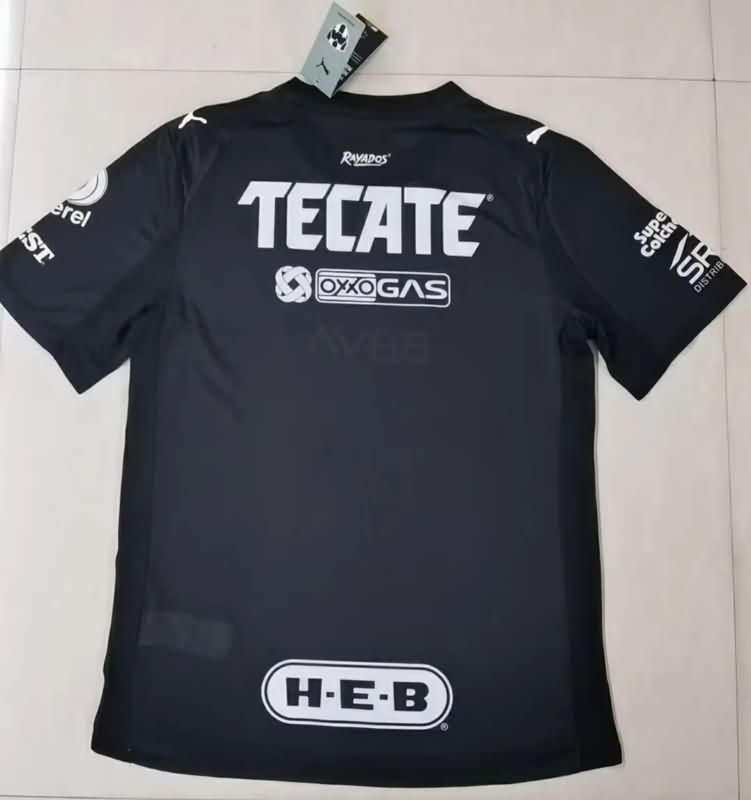 AAA Quality Monterrey 25/26 Goalkeeper Black Soccer Jersey (Player)