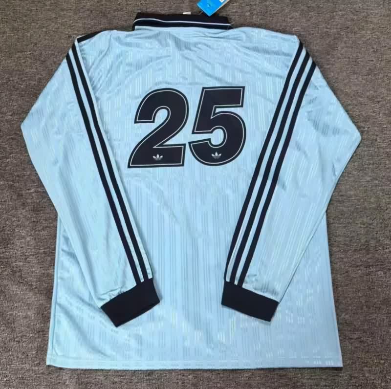 AAA Quality Oasis 2025 Blue Long Sleeve Soccer Jersey