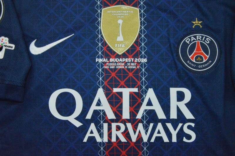 AAA Quality Paris St German 25/26 Home UCL Final Soccer Jersey