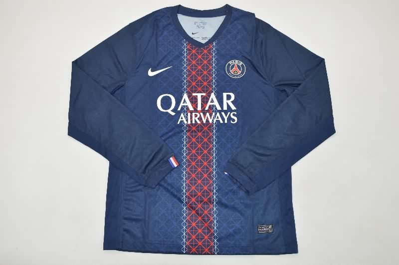 AAA Quality Paris St German 25/26 Home Long Sleeve Soccer Jersey