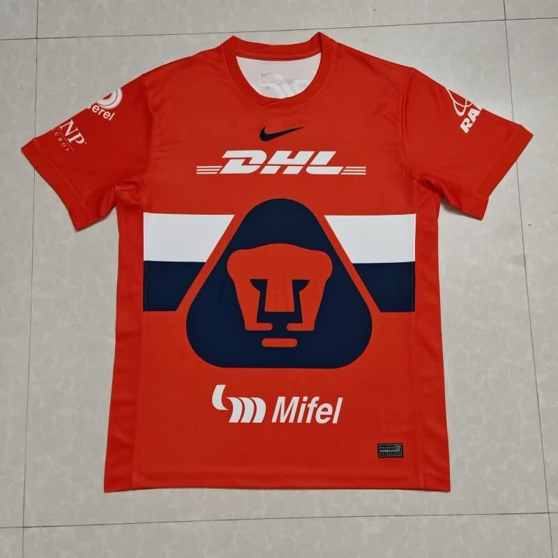 AAA Quality Pumas UNAM 25/26 Goalkeeper Orange Soccer Jersey