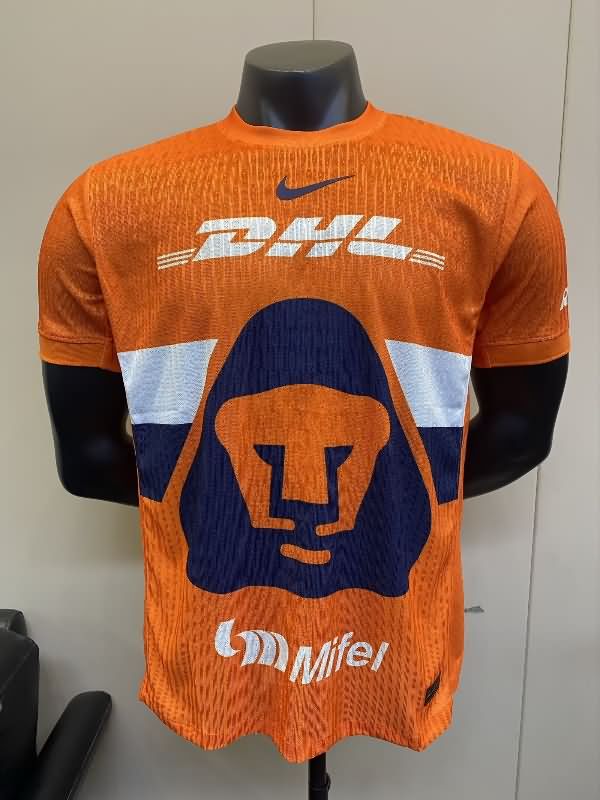 AAA Quality Pumas UNAM 25/26 Goalkeeper Orange Soccer Jersey (Player)