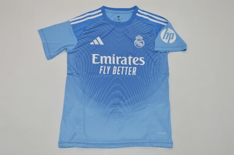 AAA Quality Real Madrid 25/26 Goalkeeper Blue Soccer Jersey