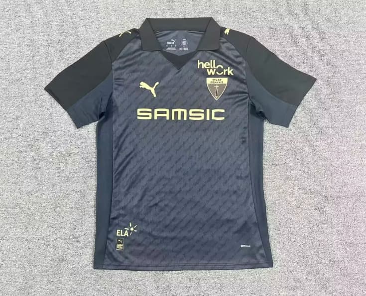AAA Quality Stade Rennais 25/26 125th Anniversary Black Soccer Jersey