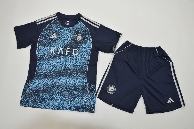 Kids Al Nassr FC 25/26 Away Soccer Jersey And Shorts