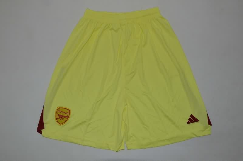 Kids Arsenal 25/26 Goalkeeper Yellow Soccer Jersey And Shorts
