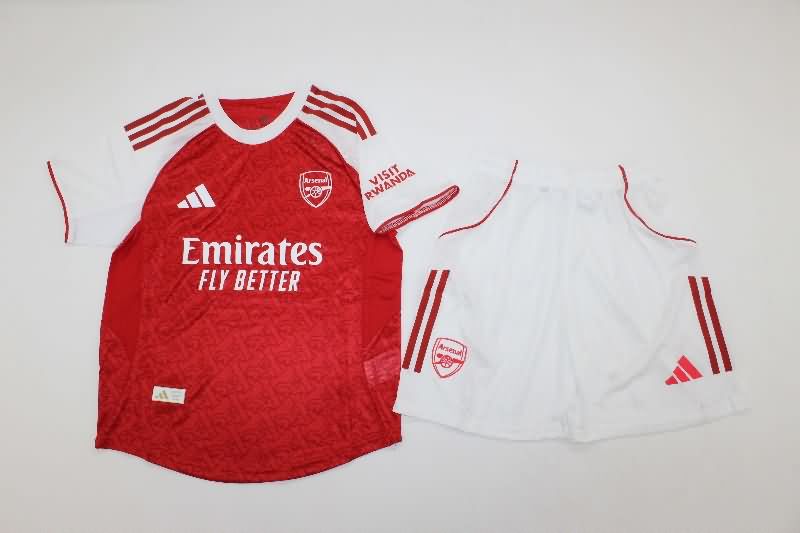 Kids Arsenal 25/26 Home Soccer Jersey And Shorts (Player)