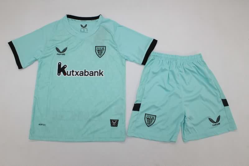 Kids Athletic Bilbao 25/26 Third Soccer Jersey And Shorts