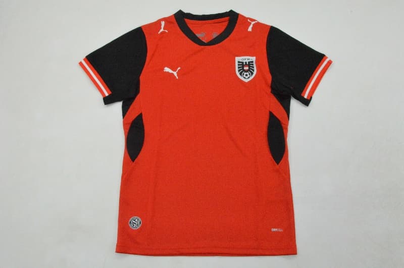 Kids Austria 2026 Home Soccer Jersey And Shorts
