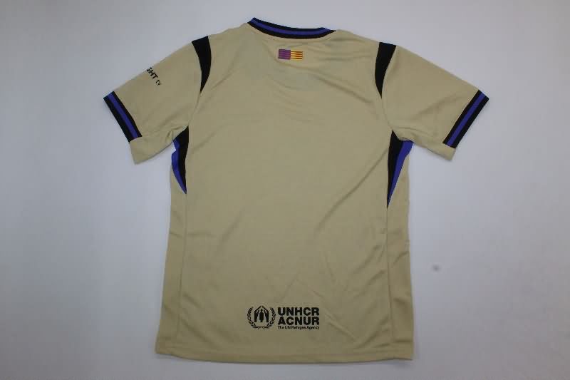 Kids Barcelona 25/26 Away Soccer Jersey And Shorts