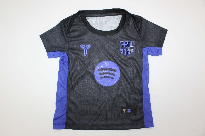 Kids Barcelona 25/26 Training Soccer Jersey And Shorts (Player)