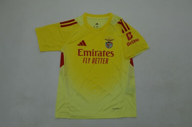 Kids Benfica 25/26 Goalkeeper Yellow Soccer Jersey And Shorts