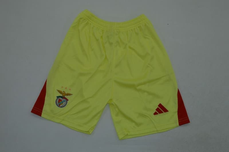 Kids Benfica 25/26 Goalkeeper Yellow Soccer Jersey And Shorts