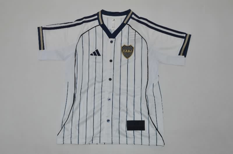 Kids Boca Juniors 25/26 Travel White Soccer Jersey And Shorts