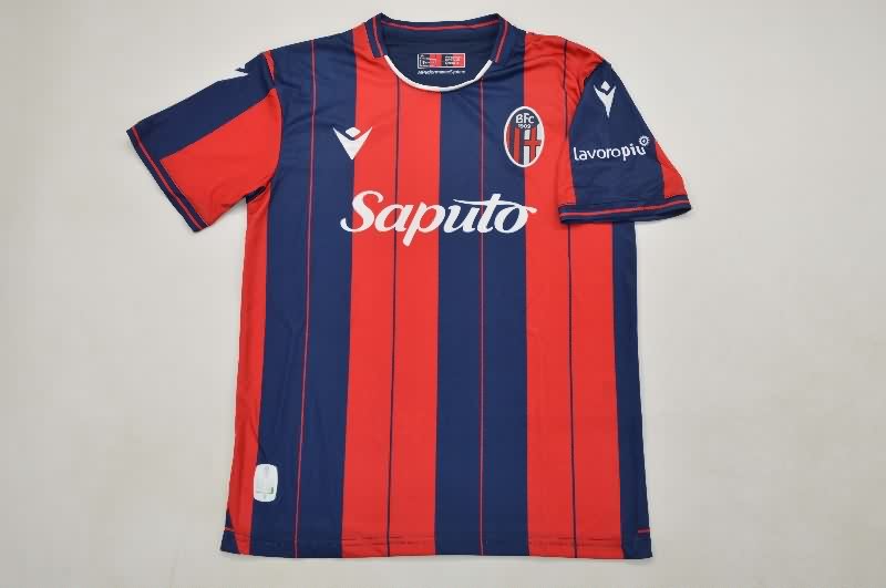 Kids Bologna 25/26 Home Soccer Jersey And Shorts
