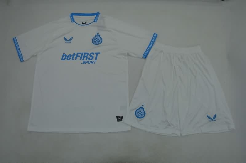 Kids Brugge 25/26 Away Soccer Jersey And Shorts