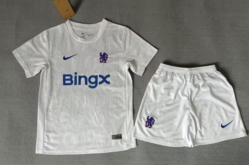 Kids Chelsea 25/26 Training Soccer Jersey And Shorts