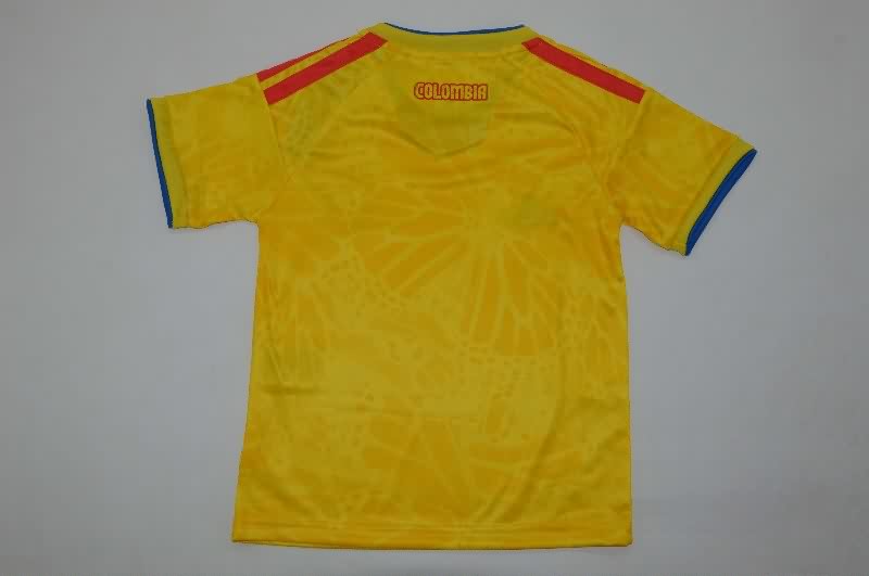 Kids Colombia 2026 World Cup Home Soccer Jersey And Shorts