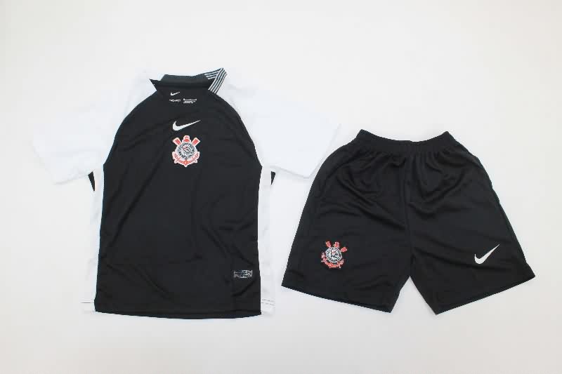 Kids Corinthians 2025 Away Soccer Jersey And Shorts